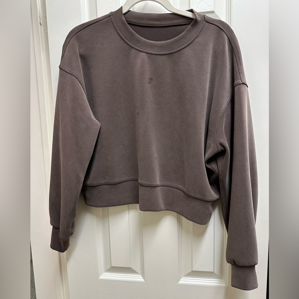 Lululemon softstreme perfectly oversized cropped crew